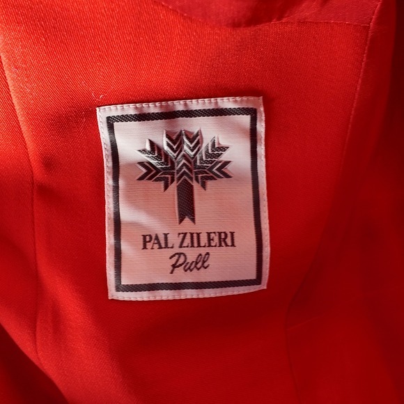 Pal Zileri Gruppo Forall Italy Wool Blazer Red Statement Jacket Mens L 54 *read* - Picture 6 of 16